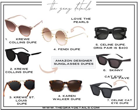 chanel sunglasses dupe amazon|designer dupes for women.